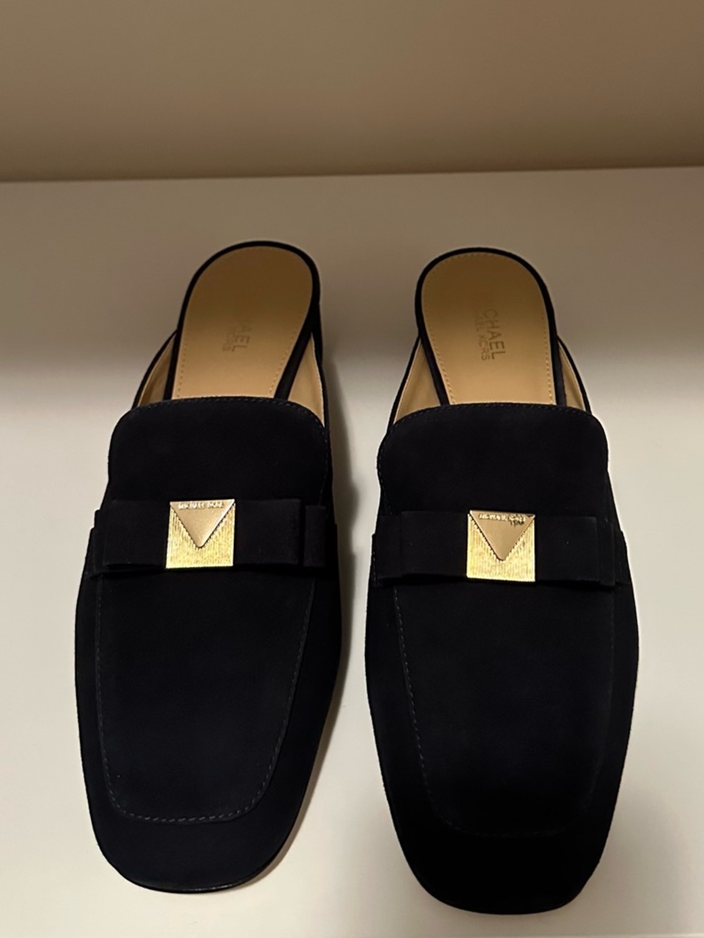 MK Caroline Mule in Navy Suede - Picture 2 of 8